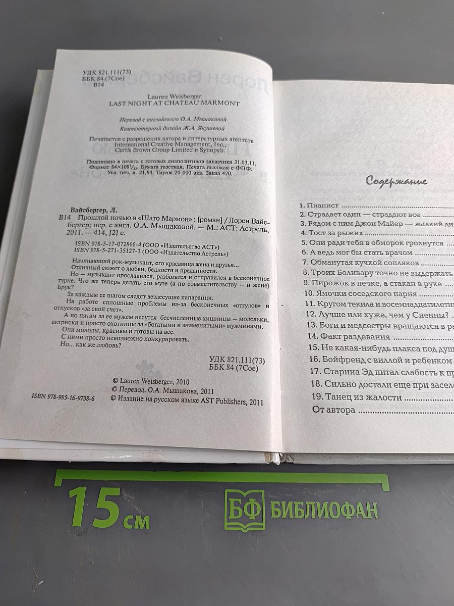 Прошлой ночью в «Шлято Мармон»