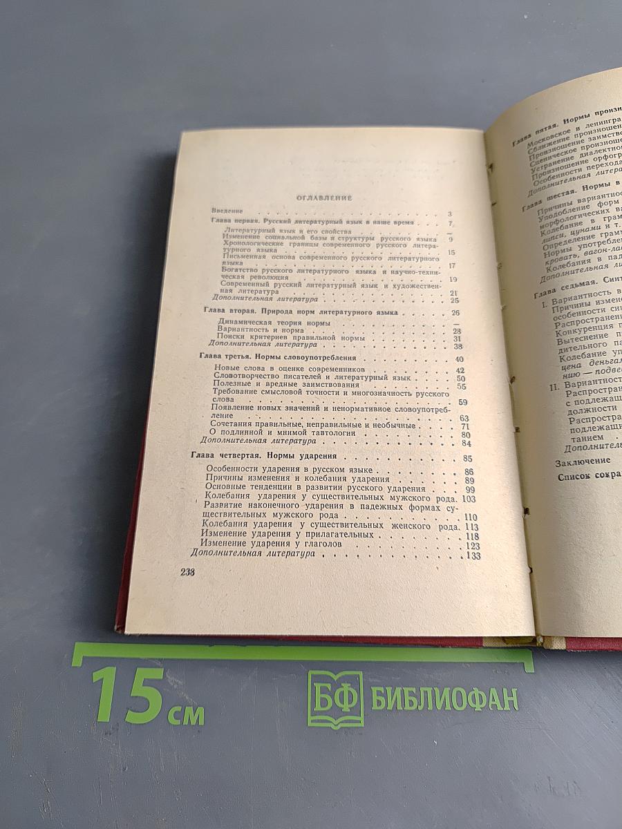 Нормы современного русского литературного языка