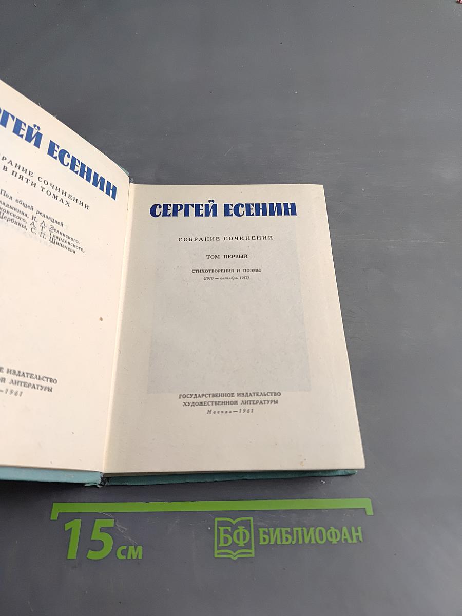 Собрание сочинений в пяти томах. Том первый. Стихотворения и поэмы (1909-1921)
