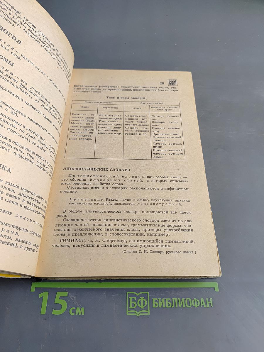 Русский язык. Справочник для учащихся