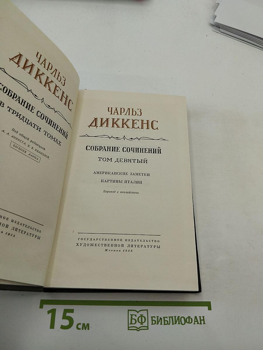 Собрание сочинений. Том девятый: Американские заметки. Картины Италии