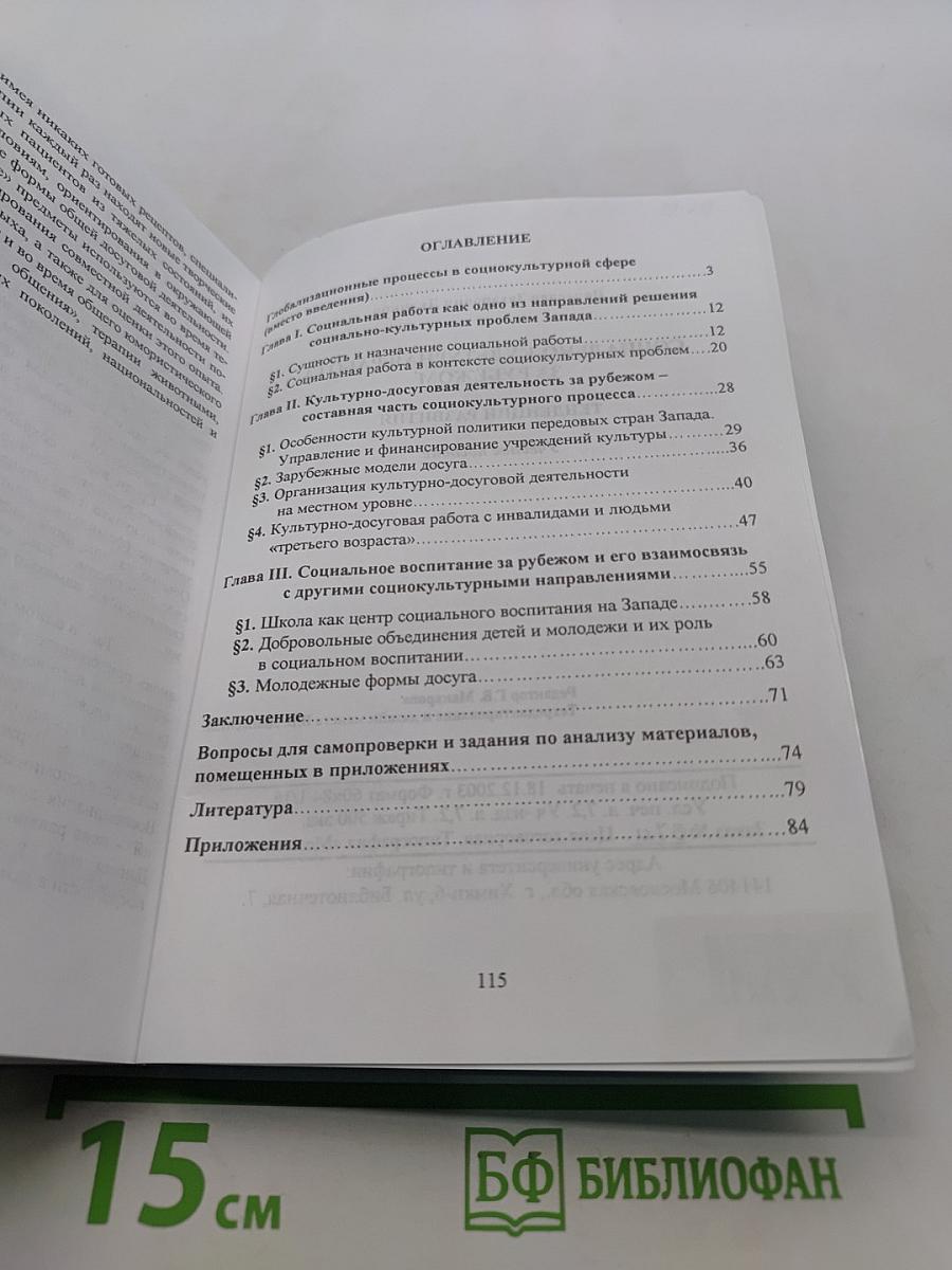 Социально-культурная работа за рубежом: тенденции развития