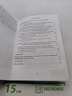 Социально-культурная работа за рубежом: тенденции развития