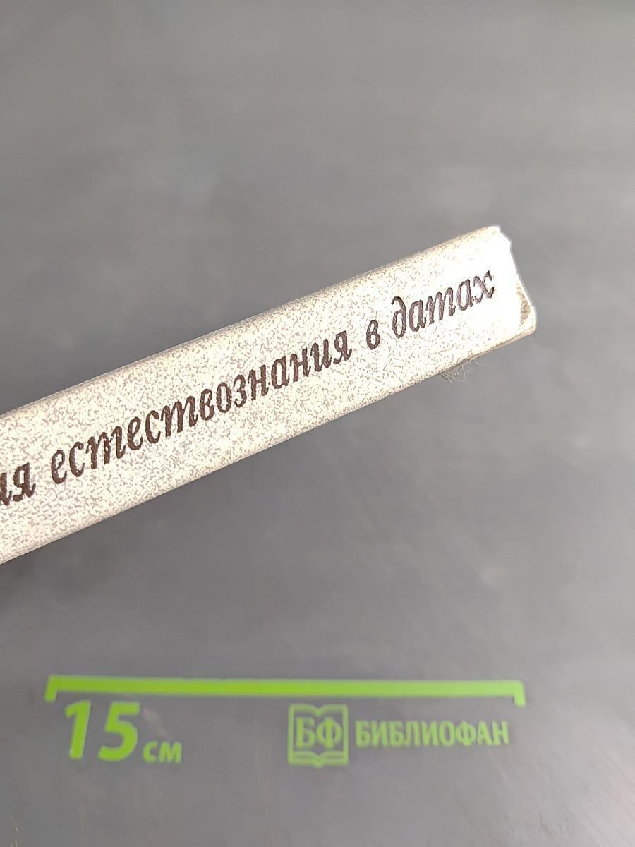 История естествознания в датах