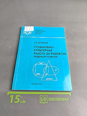 Социально-культурная работа за рубежом. Тенденции развития