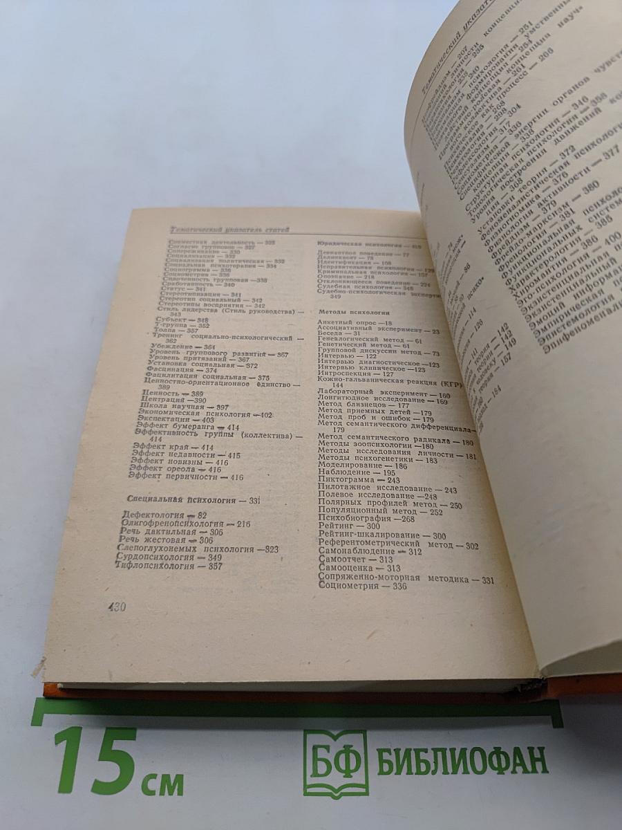 Краткий психологический словарь