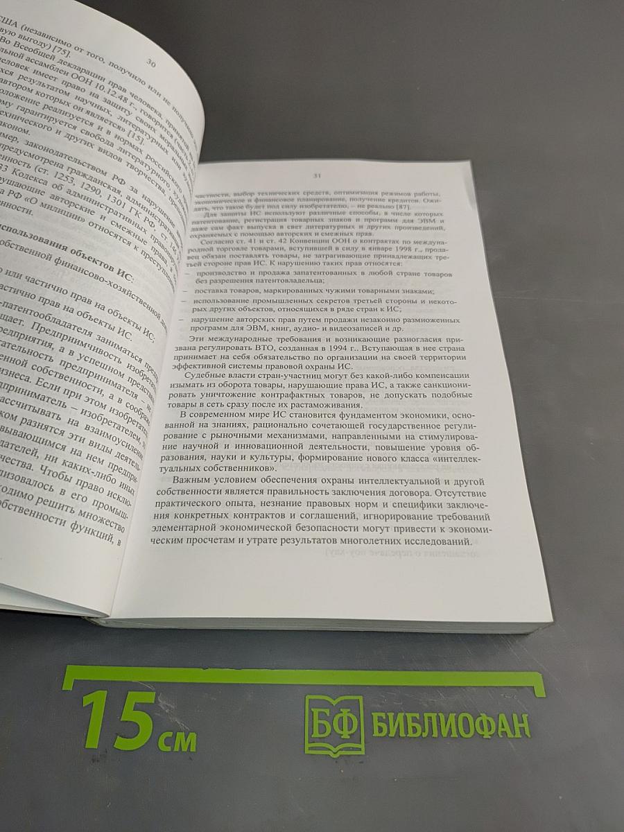 Охрана результатов инновационной деятельности субъектов предпринимательства