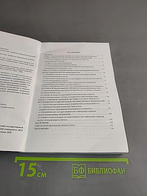 Государственное регулирование развития малых предприятий в промышленности России и за рубежом: методология, теория и практика
