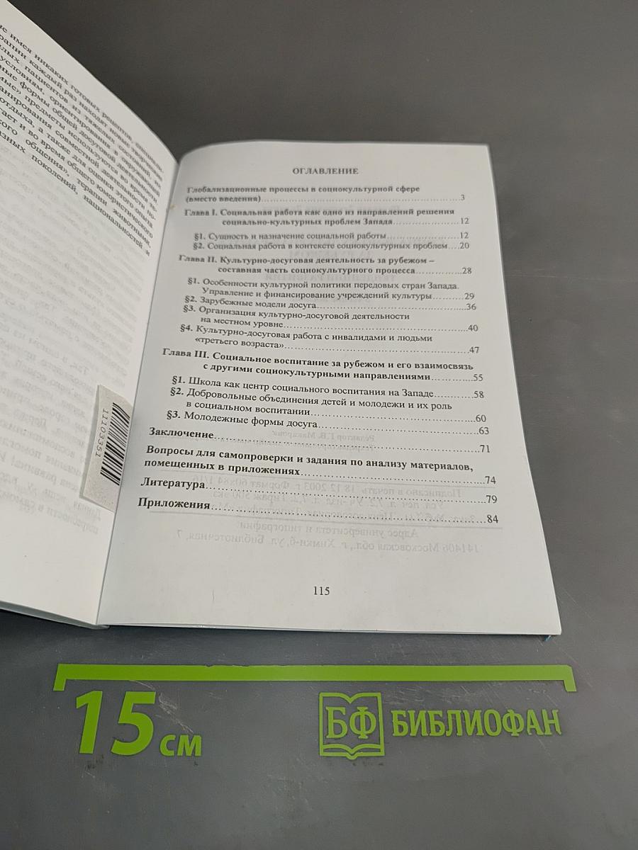 Социально-культурная работа за рубежом. Тенденции развития