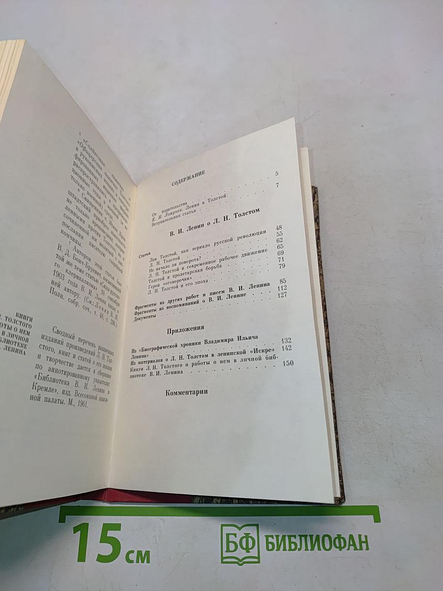 В. И. Ленин о Толстом