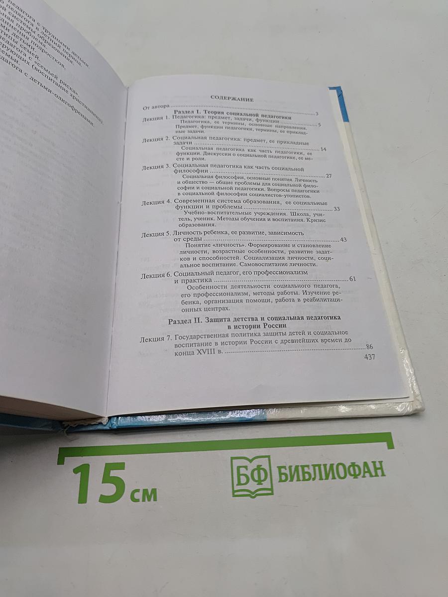 Социальная педагогика. Курс лекций