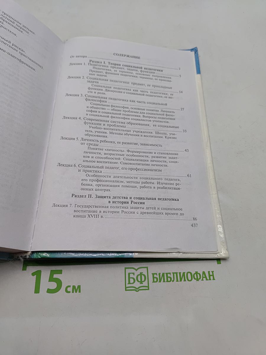 Социальная педагогика. Курс лекций