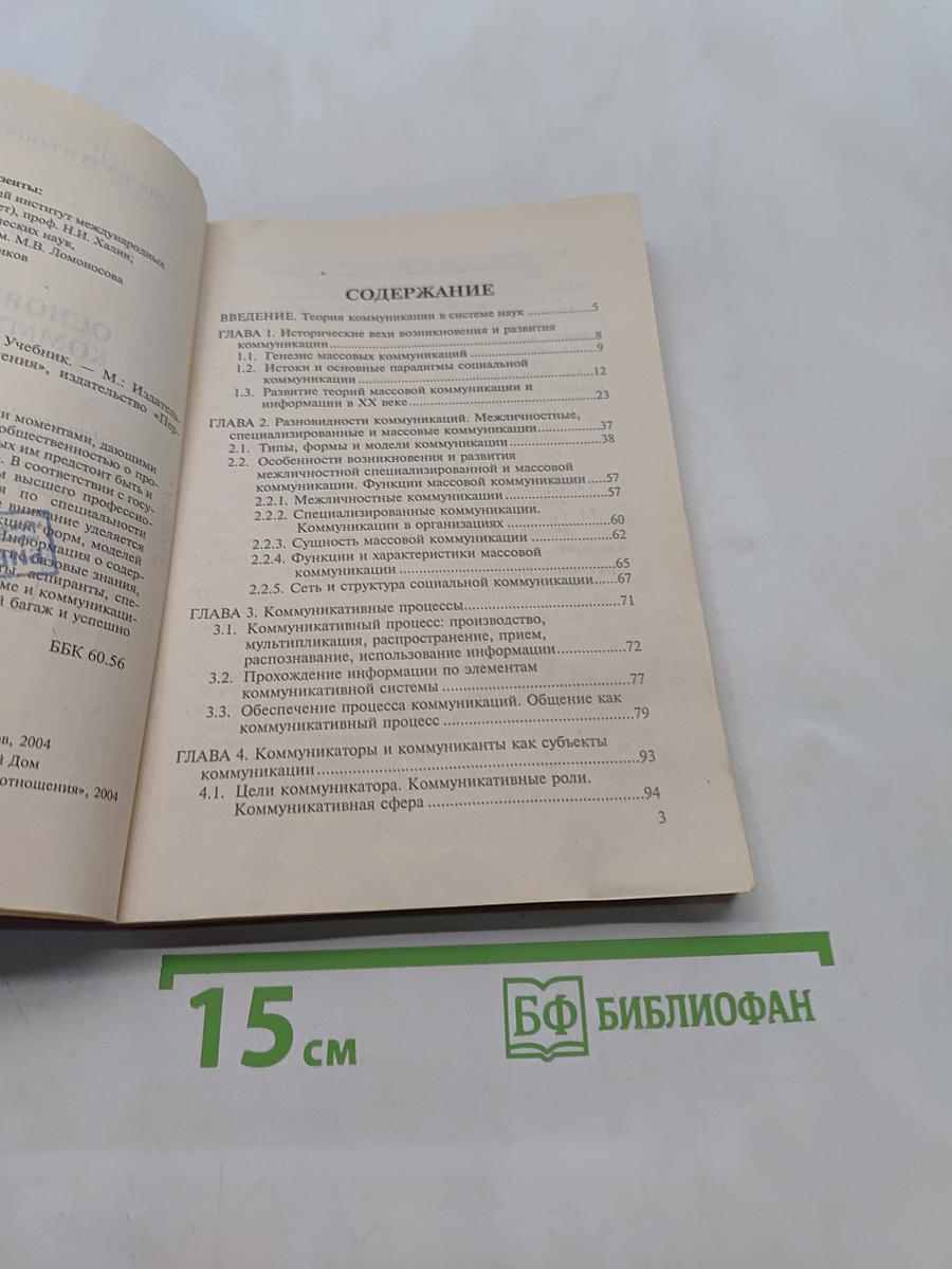 Основы теории коммуникации