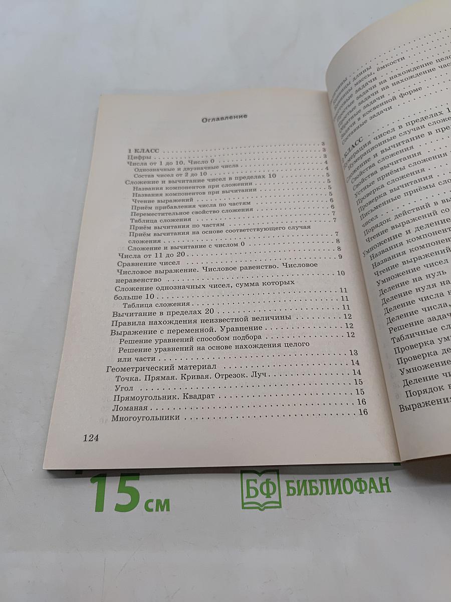 Математика. Справочник. Начальная школа