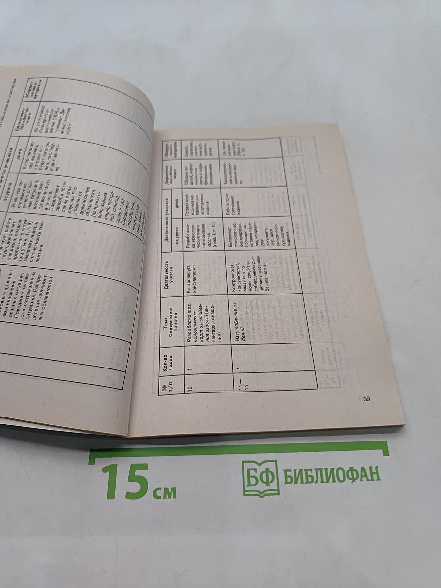 Обучение технологии в средней школе 5-11 классы