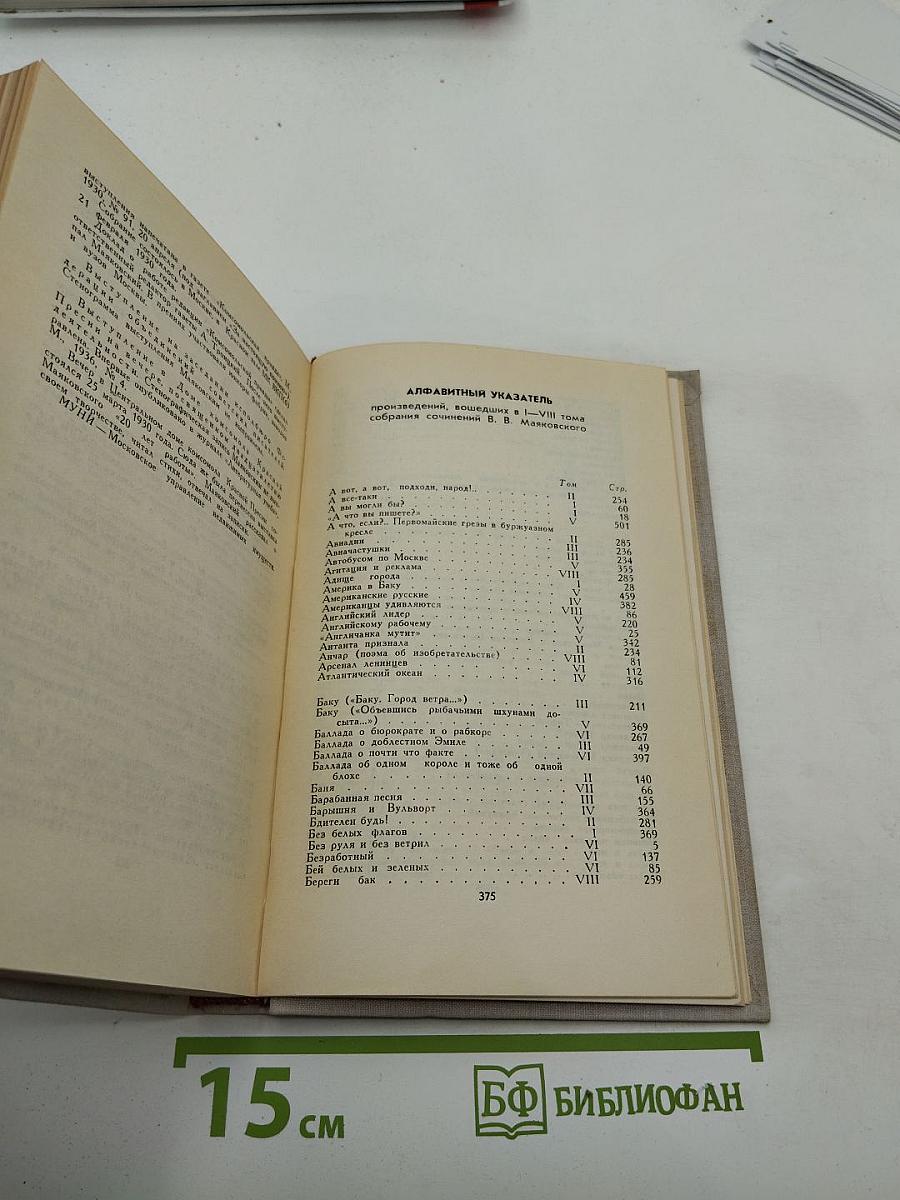 В.В. Маяковский. Собрание сочинений в восьми томах. Том 8