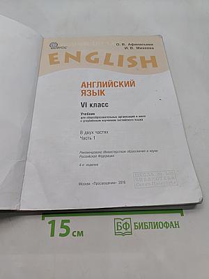 Английский язык. Учебник для общеобразовательных организаций и школ с углубленным изучением английского языка. VI класс. Часть 1