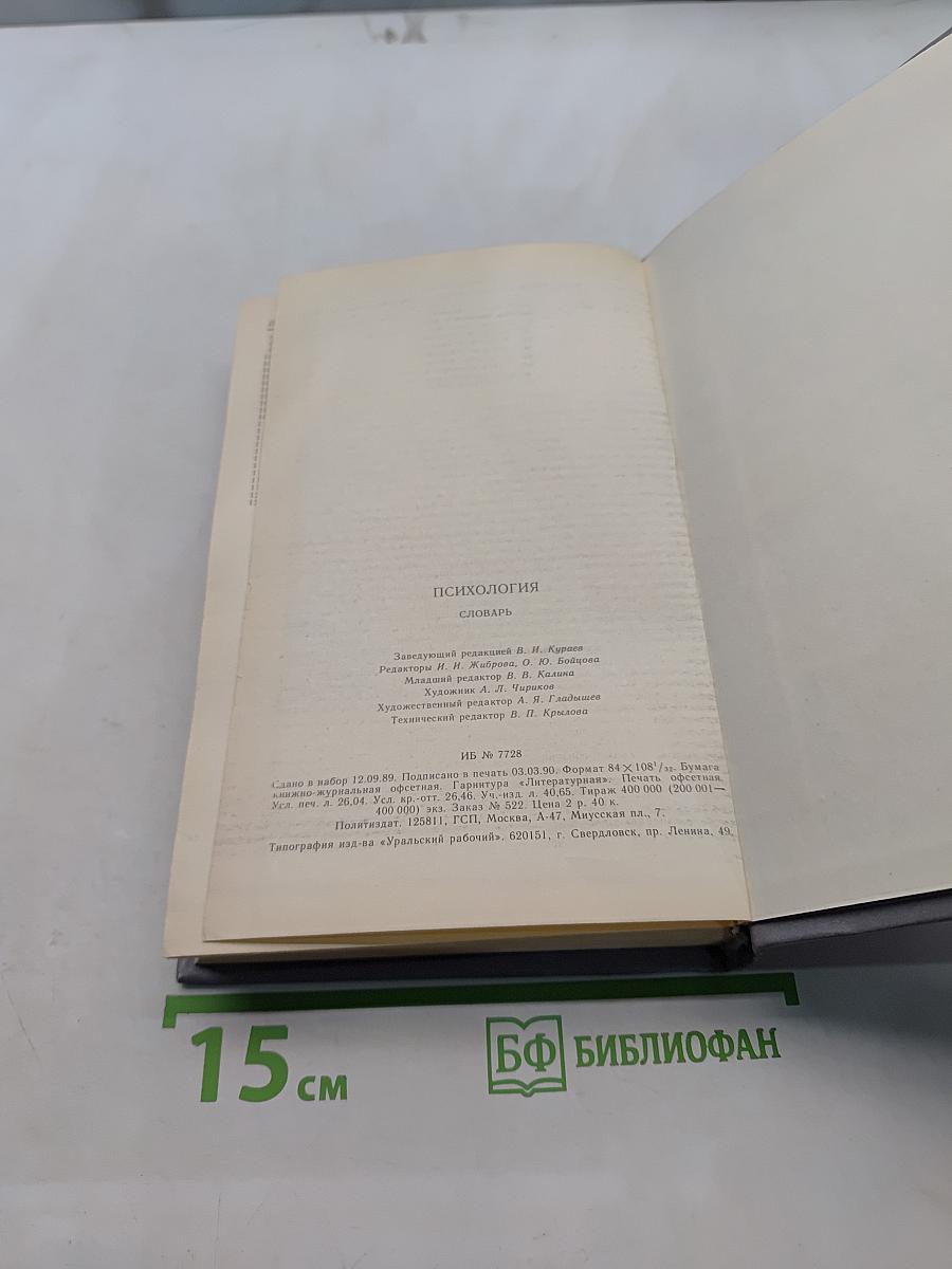 Психология. Словарь