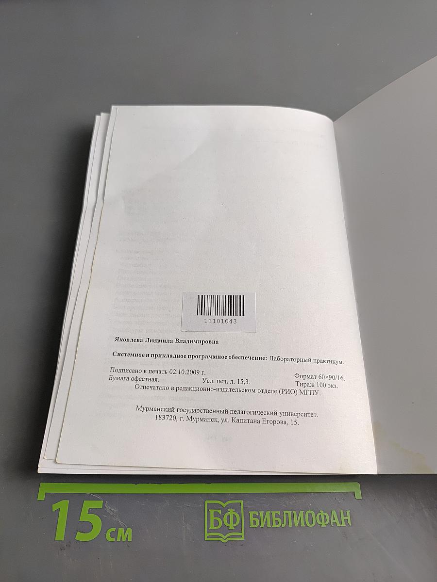 Системное и прикладное программное обеспечение. Лабораторный практикум