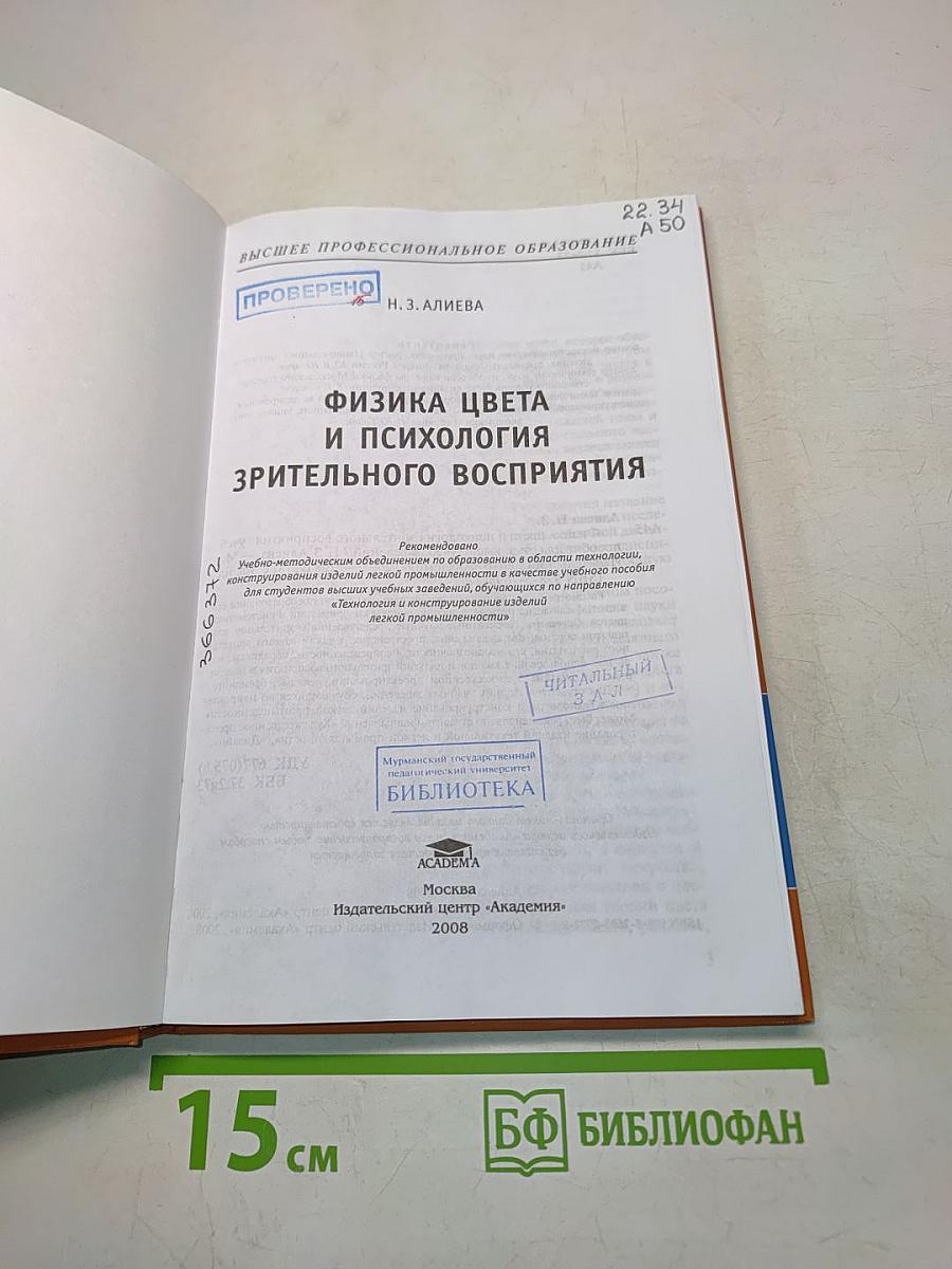 Физика цвета и психология зрительного восприятия