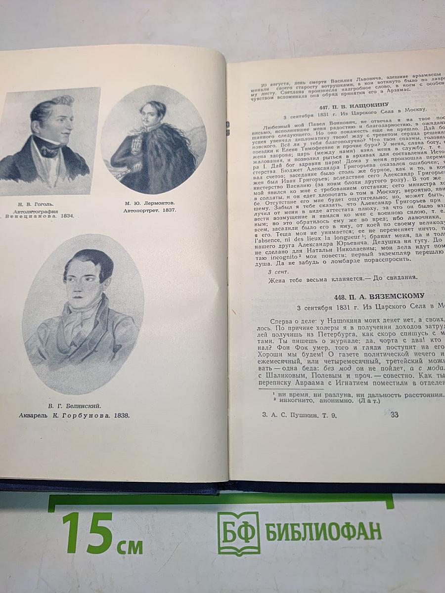 Полное собрание сочинений. Том 9. Письма (1831-1837)