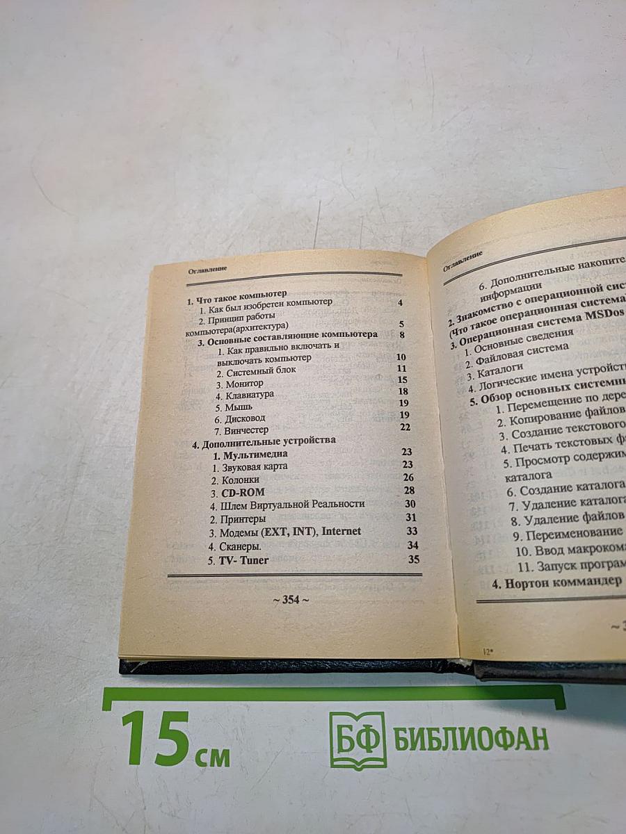 Словарь-справочник пользователя IBM PC для школьников