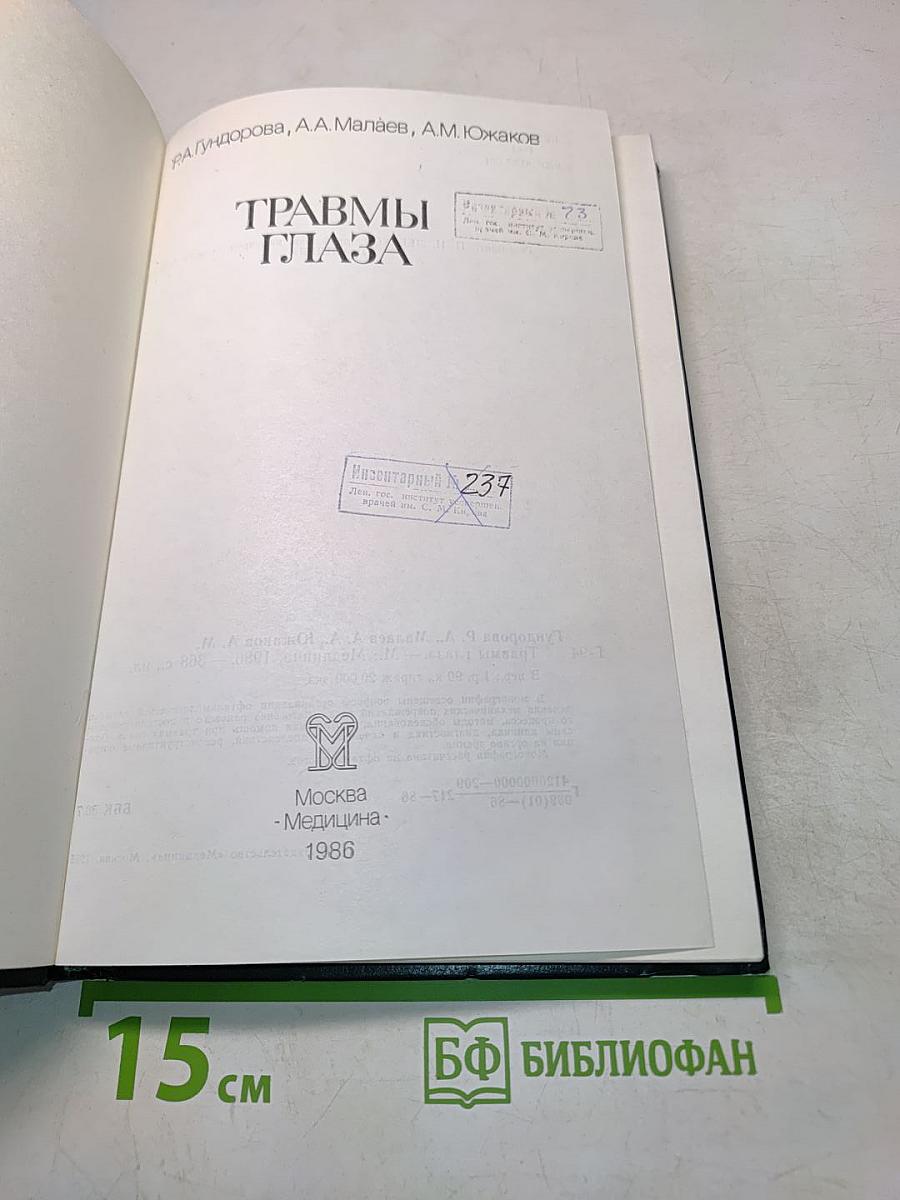 Травмы глаза