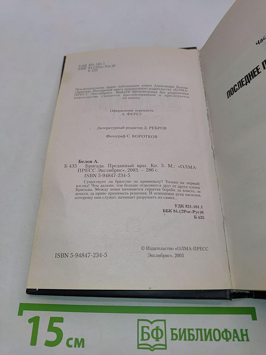 Бригада. Преданный враг. Книга 3