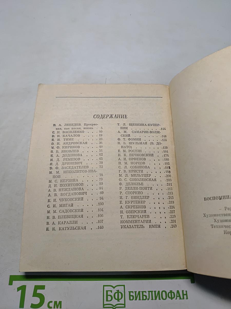 Воспоминания о Л.В. Собинове