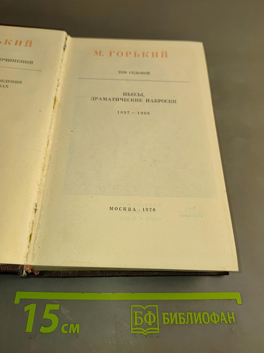 Пьесы, драматические наброски. Том седьмой