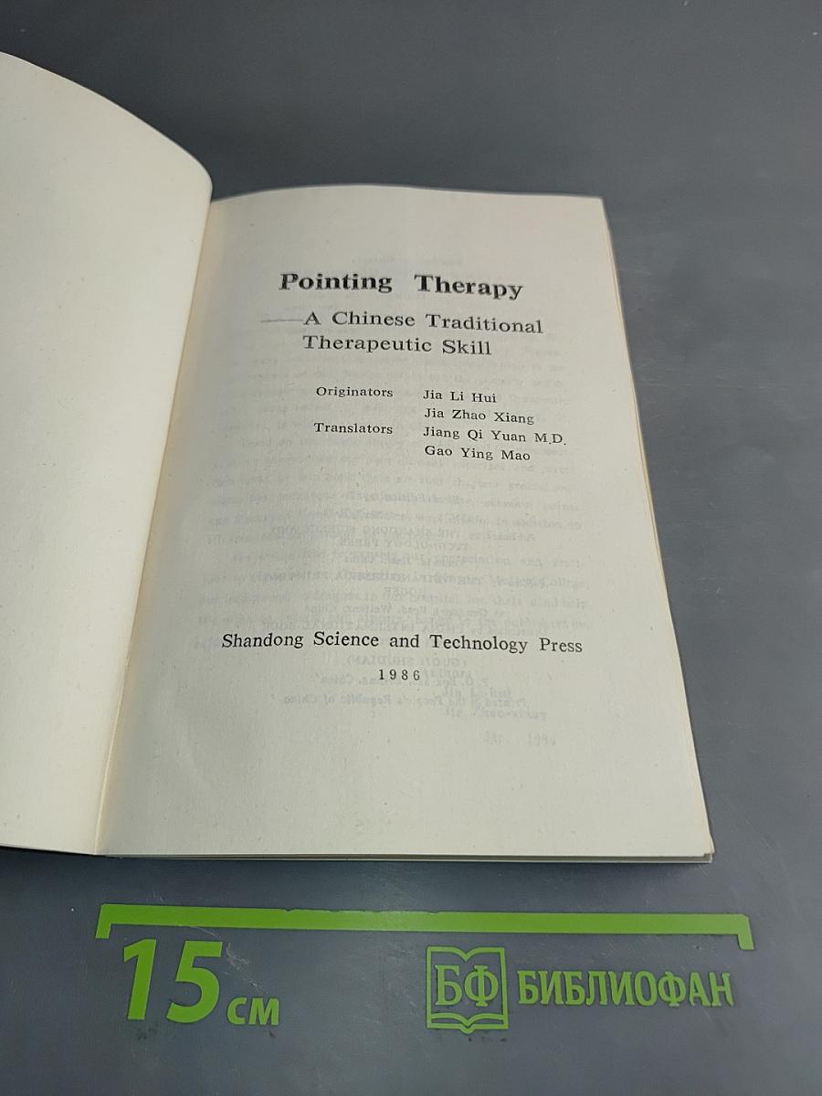 Pointing Therapy: A Chinese Traditional Therapeutic Skill