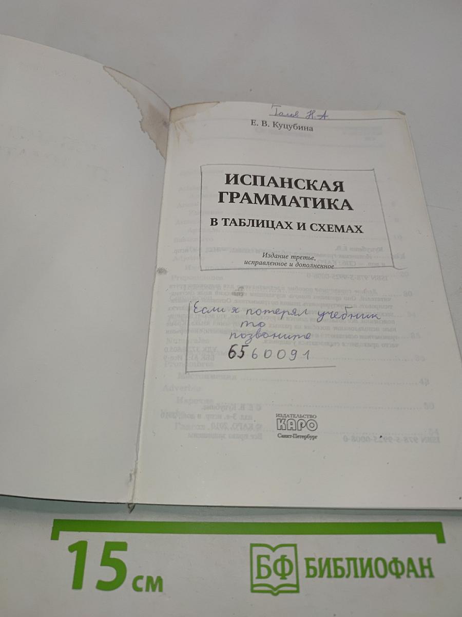 Испанская грамматика в таблицах и схемах