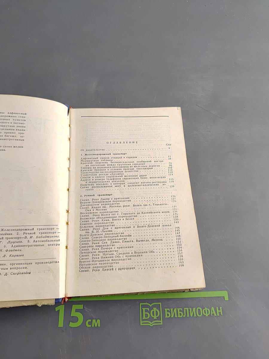 Справочник пассажира 1961