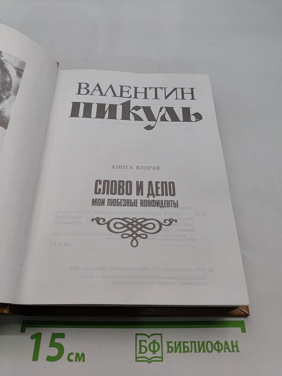 Слово и дело. Книга вторая. Мои любезные конфиденты