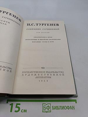 Собрание сочинений. Том десятый. Стихотворения в прозе. Литературные и житейские воспоминания. Избранные статьи и речи