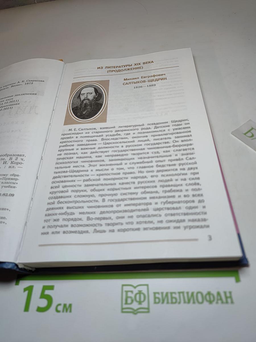 Литература 8 класс, Часть 2