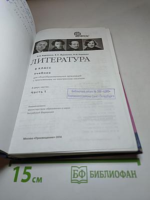 Литература. 8 класс. Часть 1