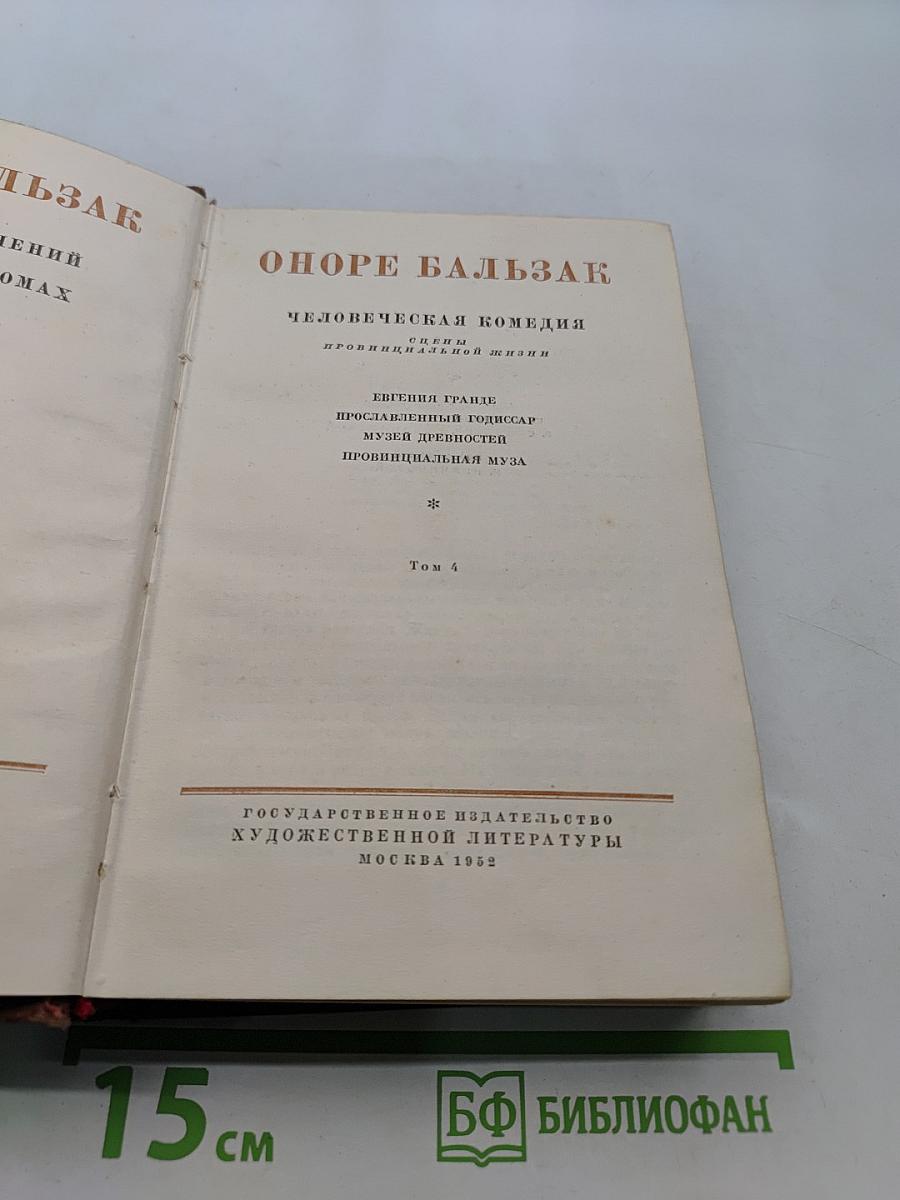 Человеческая комедия. Стены провинциальной жизни. Том 4