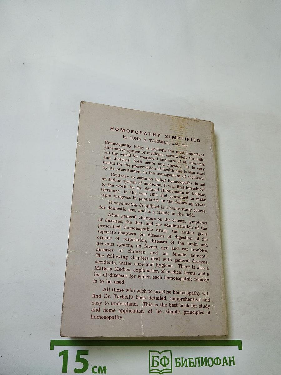 Homoeopathy Simplified