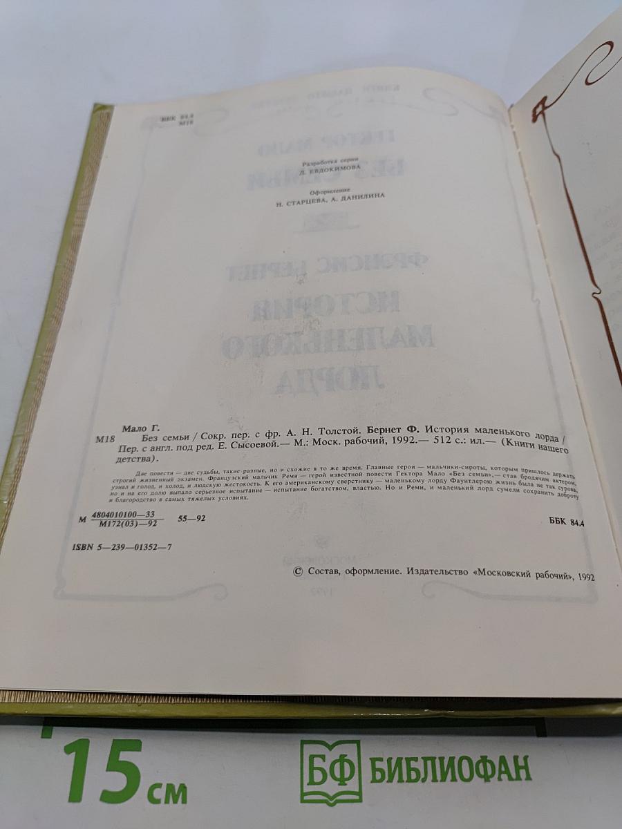 Без семьи. История маленького лорда