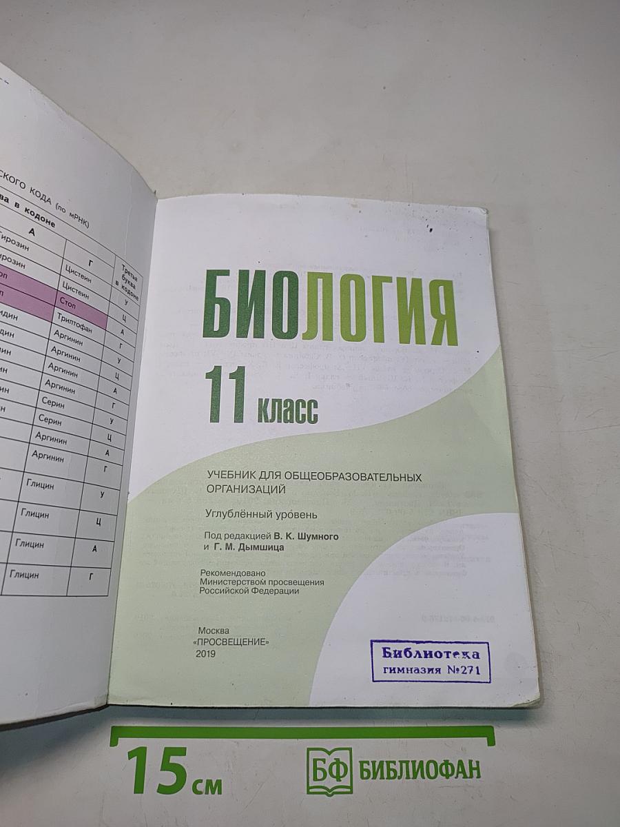 Биология. 11 класс