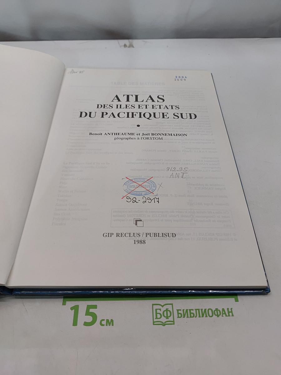 Atlas des îles et états du Pacifique Sud