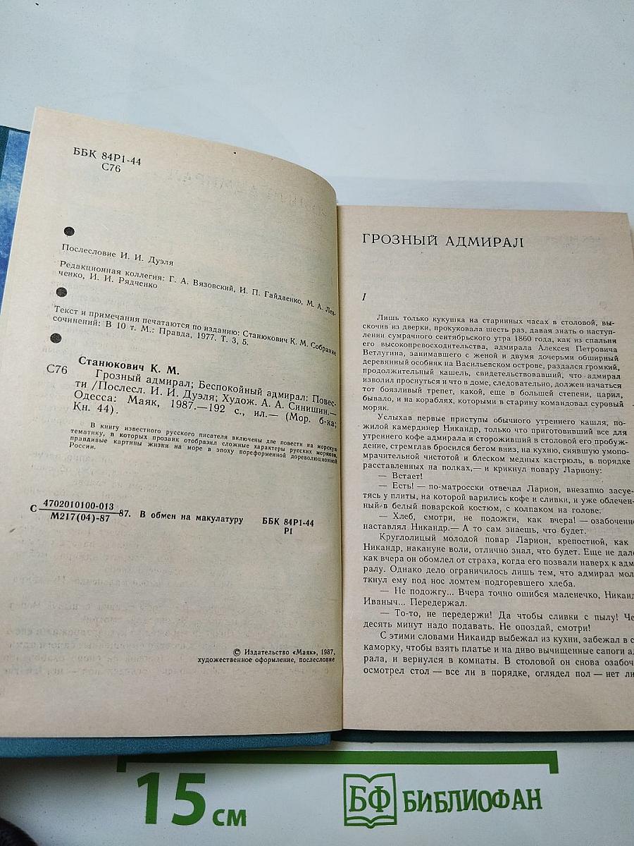 Грозный адмирал. Беспокойный адмирал