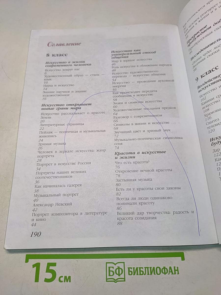 Искусство 8-9 классы