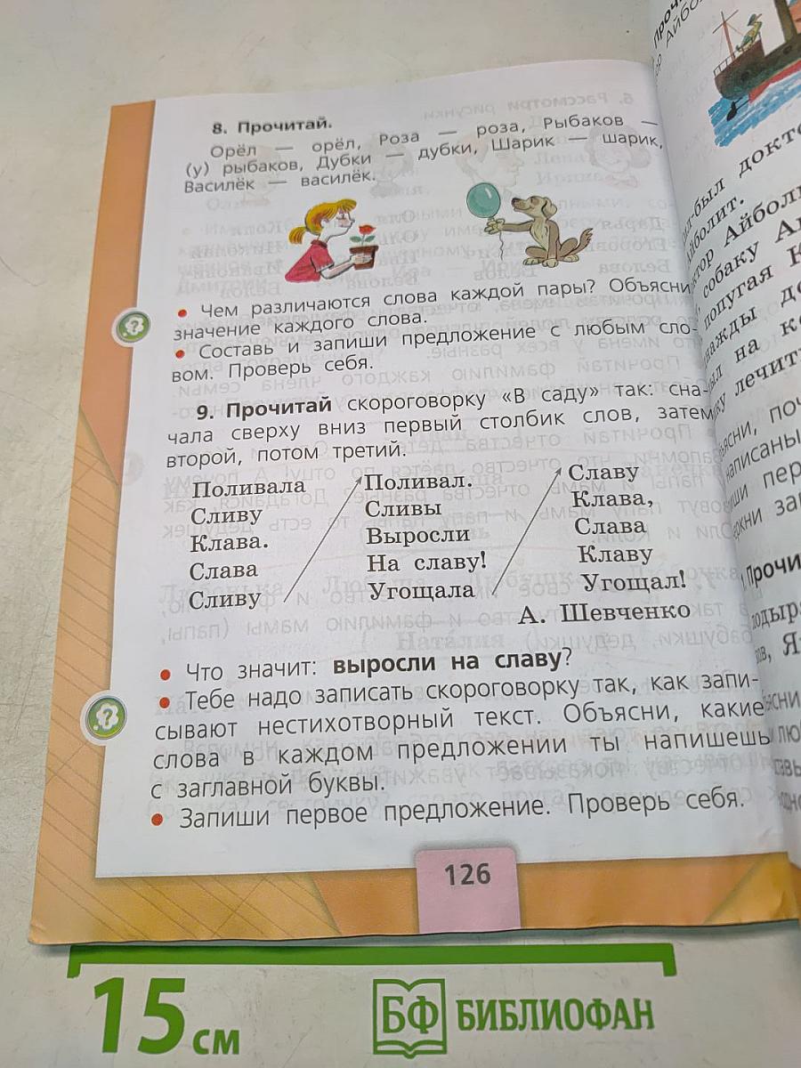 Русский язык. 1 класс. Учебник. В 2 частях. Часть 1