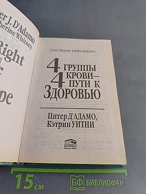 4 группы крови – 4 пути к здоровью