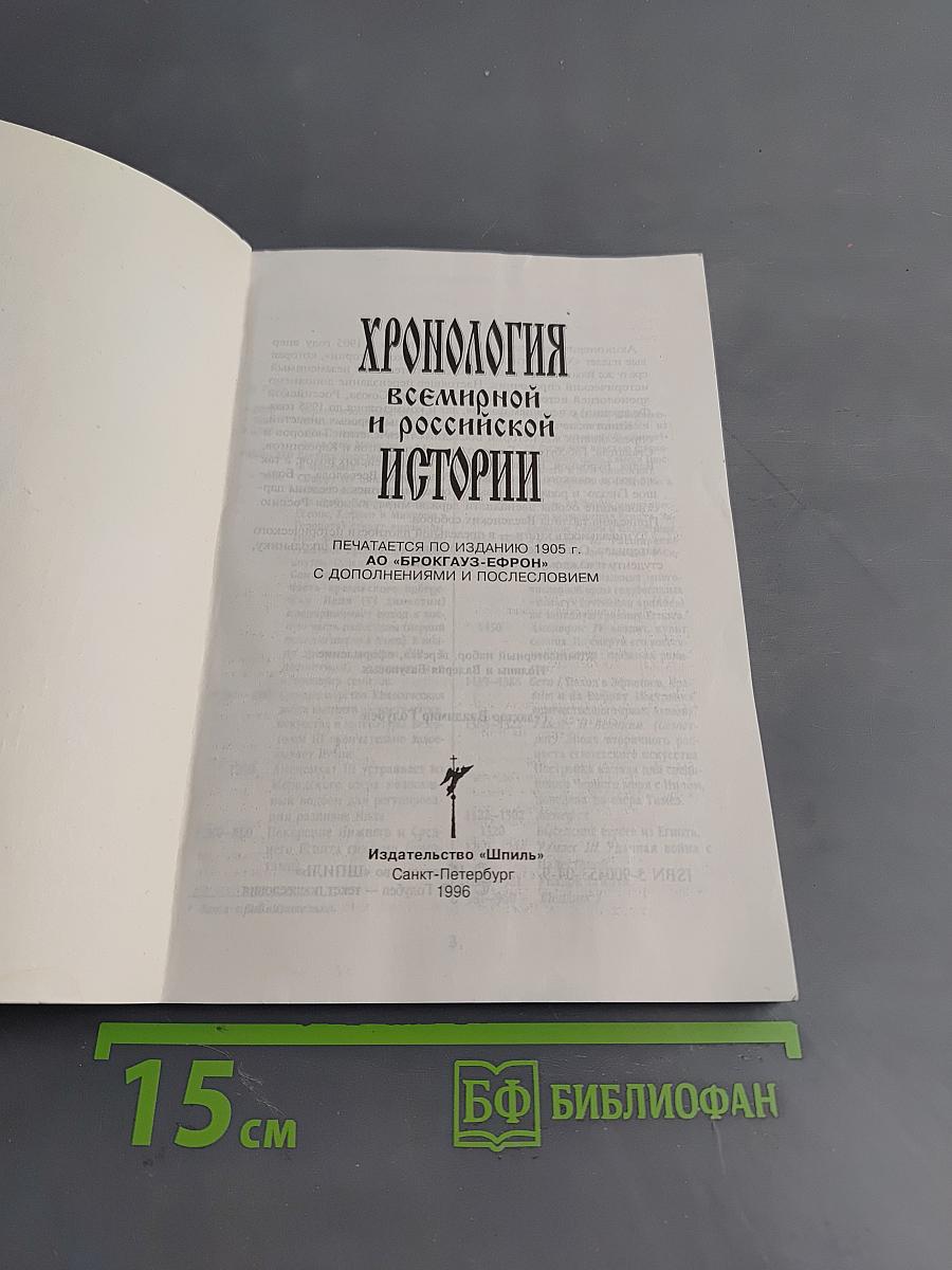 Хронология всемирной и российской истории