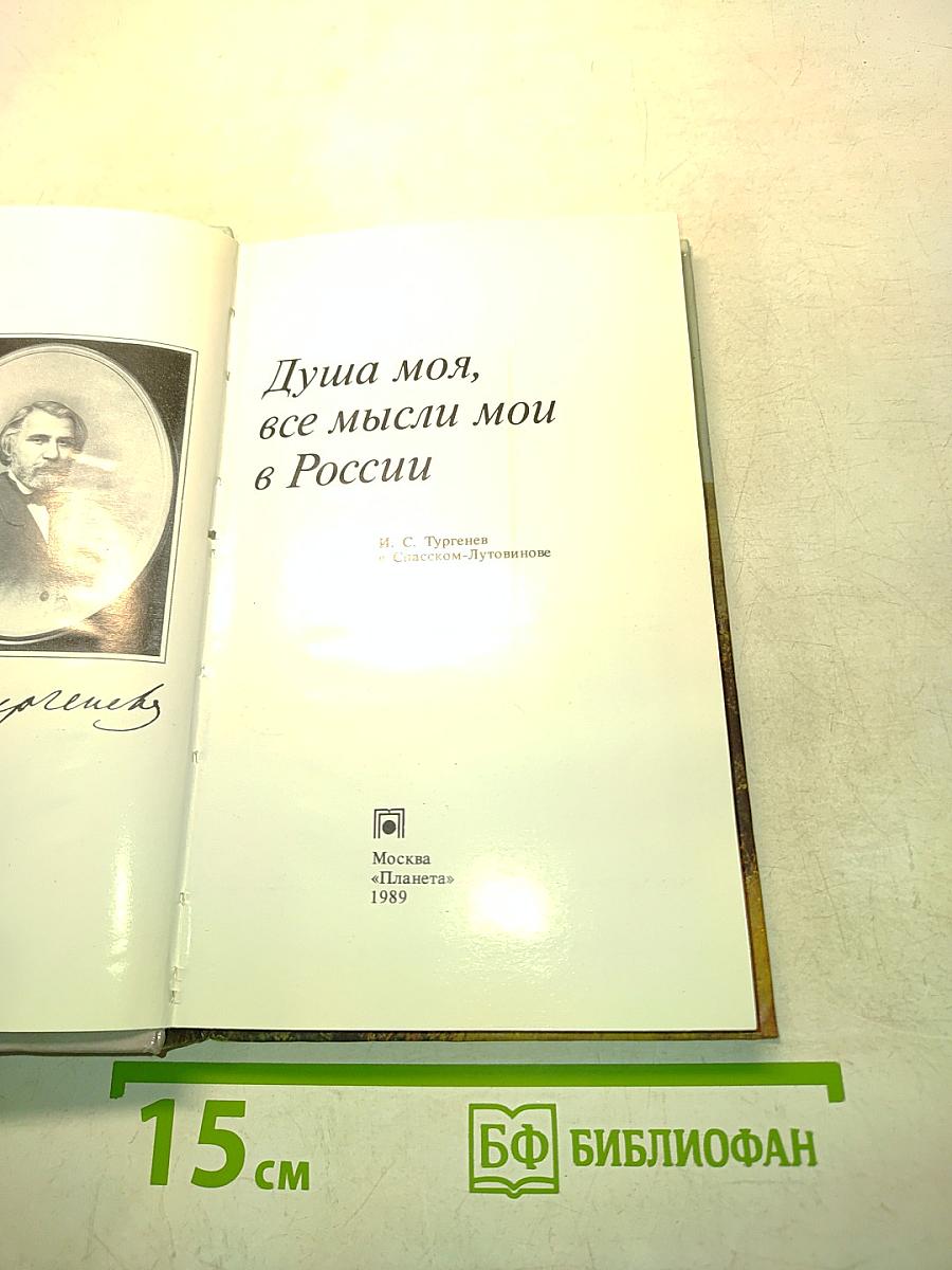 Душа моя, все мысли мои в России
