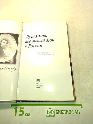 Душа моя, все мысли мои в России