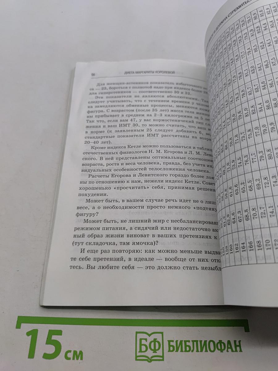 Диета Маргариты Королёвой